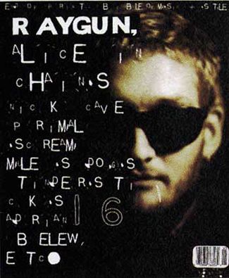 Ray Gun - Alice in Chains David Carson Work, Raygun Magazine, David Carson Typography, David Carson Design, Grunge Typography, What Is Fashion Designing, Magazine Design Inspiration, Experimental Typography, David Carson