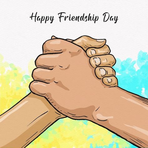 Vector shaking hands on international ha... | Premium Vector #Freepik #vector #human-sketch #people-sketch #sketch-art #friends Hand Shakes Best Friend, Friendship Drawings, Friendship Drawing, Sketch People, Friendship Day Wishes, Abstract Watercolor Background, Friendship Pictures, Human Sketch, Shaking Hands