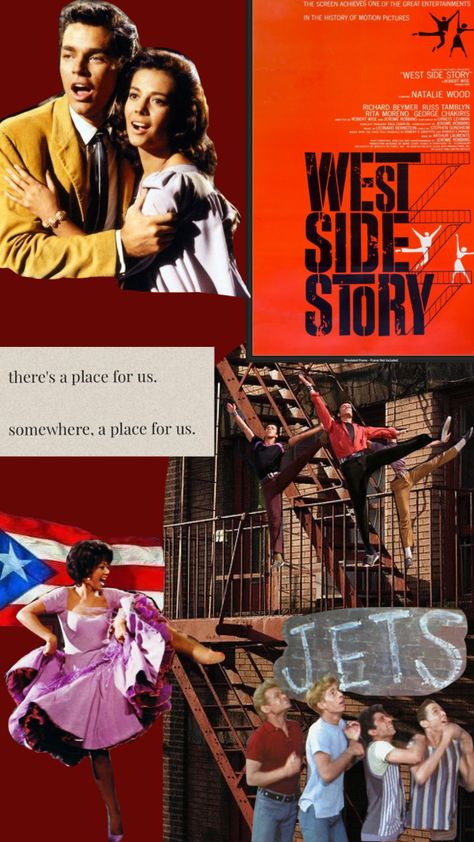 West Side Story Aesthetic 1961, Richard Beymer, Russ Tamblyn, George Chakiris, Rita Moreno, West Side Story, West Side, Musical Movies, Musical