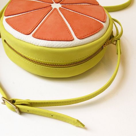 Fruit Bag - La Lisette Fruit Bags, Watermelon Bag, Fruit Bag, Fashionable Bags, Diy Bags Patterns, Diy Bags Purses, Leather Tote Purse, Kids' Bag, Fabric Tote Bags