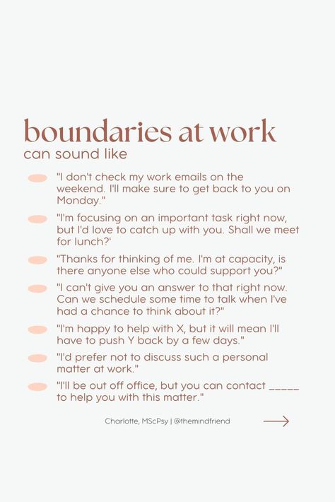 I know you've heard of boundaries. They're everywhere these days. But have you been struggling to know where to start? I got you. This workbook will help you understand, define and communicate boundaries. It's packed with value and prompts for reflection, complete with scripts and examples. 👇Click on the link below to get your free workbook! Boundaries Examples, Boundaries Work, Boundaries At Work, Work Email, Overcoming Challenges, Free Workbook, A Balanced Life, Set Boundaries, Setting Boundaries