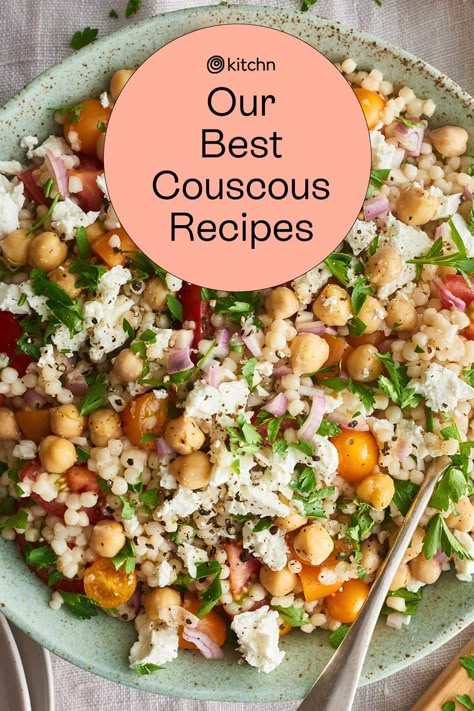 Mediterranean Recipes With Couscous, Couscous Salad Chicken, Couscous Pearls Recipes, Recipes With Couscous Dinners, Healthy Recipes With Couscous, Healthy Dinner Recipes Couscous, Vegetarian Couscous Salad, Salad Recipes Couscous, Couscous Add Ins