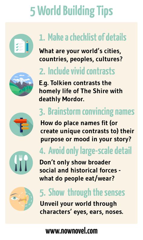 Read the full post for world building tips and examples. World Building Tips, Worldbuilding Tips, World Building, Writing Fantasy, Creative Writing Tips, Building Tips, Writing Characters, English Writing Skills, Book Writing Tips