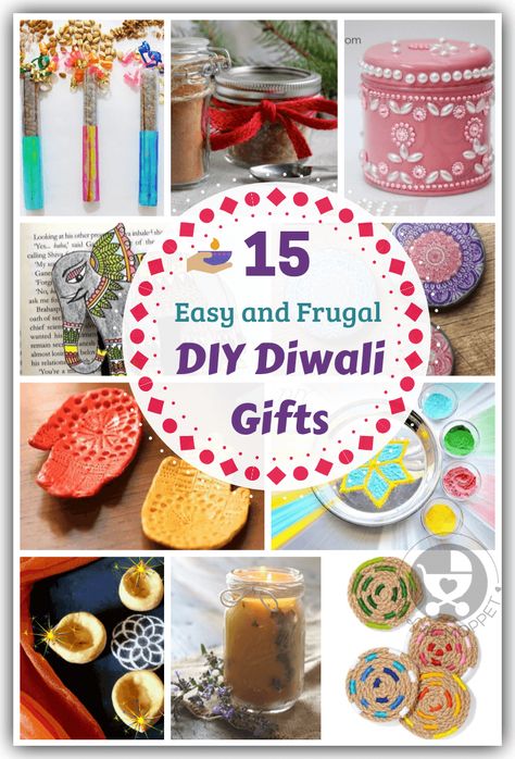 Skip the usual boring gifts and go handmade this year with these easy DIY Diwali gifts that you can make yourself! Save time, money and the environment! Diy Diwali Gifts, Diwali Gift Ideas, Best Diwali Gift, Diwali Cards, Diwali Gift Hampers, Handmade Gifts For Boyfriend, Diwali Decorations At Home, Diy Diwali Decorations, Diwali Party