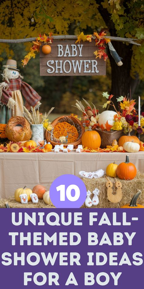 Unique Fall-Themed Baby Shower Ideas for a Boy" Winter Baby Shower Themes, Seasonal Treats, Autumn Inspired, Unique Fall, Shower Themes, Baby Shower Winter, Winter Baby, Cozy Decor, Baby Winter