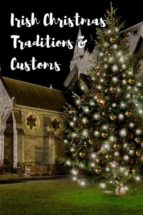 Irish Traditional Clothing, Irish Christmas Food, Irish Christmas Decorations, Irish Christmas Traditions, Tudor Christmas, Reindeer Template, Holidays Abroad, Christmas In Ireland, Ireland Culture