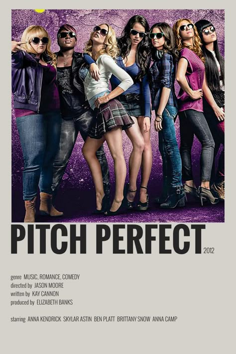 Fav Disney Princess, Pitch Perfect Movie, Pitch Perfect 2012, Movie Character Posters, Comfort Show, Dream Pet, Polaroid Posters, Most Paused Movie Scenes, Iconic Movie Posters