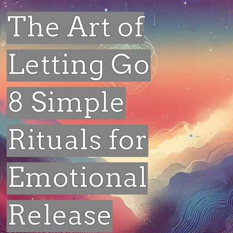 Struggling to release built-up emotions and find inner peace? Learn powerful rituals grounded in spirituality to help you manage your emotional energy. Save this pin to revisit these transformative techniques anytime! Release Ritual Letting Go, The Art Of Letting Go, Spiritual Tips, Movement Meditation, Emotional Energy, Emotional Release, Art Of Letting Go, Parasympathetic Nervous System, American Psychological Association