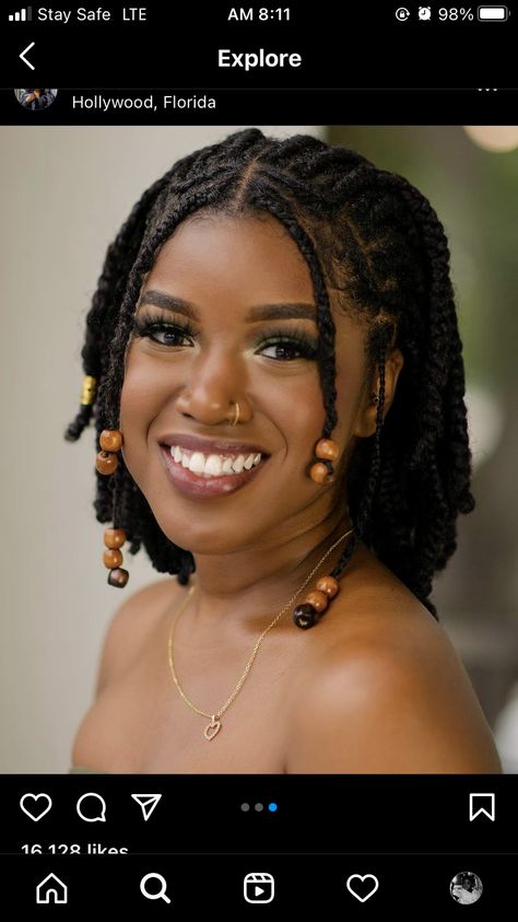 Afro Twist Braid Hairstyles Natural Updo, Black Braided Hairstyles Short, Short Hairstyle Women Black Woman Braids, Short Box Braids Hairstyles For Black Women, 70s Hairstyles For Black Women Braids, Pinup Braids Black Women, Braids Accessories Black Hair, Natural Cornrow Hairstyles For Black Women, 90s Bob Braids