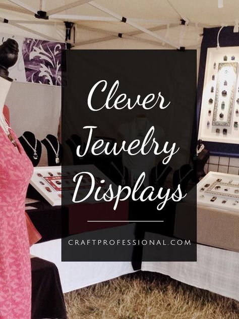 Jewelry Display For Craft Fair, Portable Earring Display, Christmas Jewelry Display Ideas, Handmade Jewelry Display Ideas, Creative Retail Display Jewelry, How To Display Necklaces For Sale, Jewelry Show Display Ideas, Craft Show Necklace Display, Displaying Jewelry For Sale Booth Ideas