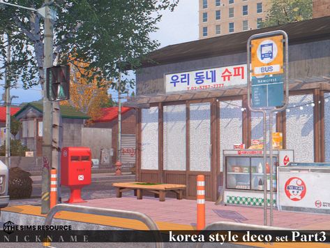 The Sims Resource - korea style deco set Part3 Korean Furniture, Sims 4 Gameplay, Sims House Plans, Korea Style, Sims 1, Style Deco, Decor Buy, Ts4 Cc, Sims House