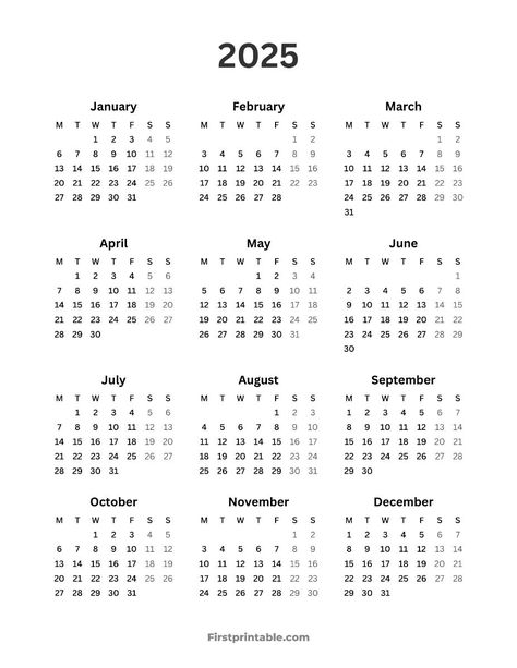 2025-2026 yearly calendar with Monday start, available in PDF format. Free to download and #Amigurumi_Patterns #2025_Calendar_Printable_Free #Editable_Monthly_Calendar #Calender_Printables 2025 Calendar Printable, 2025 Yearly Calendar, Calander Aesthetic 2024, Free 2025 Printable Calendar, 2025 Calendar Printable Free, Editable Monthly Calendar, Free Planner Printables, Calender Printables, Journal Printables Free