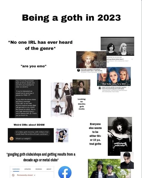 Difference Between Emo And Goth, Types Of Alternative Fashion, Goth Types, Nerd Goth, Goth Subcultures, Different Types Of Goth, Goth Names, Goth Humor, Goth Love