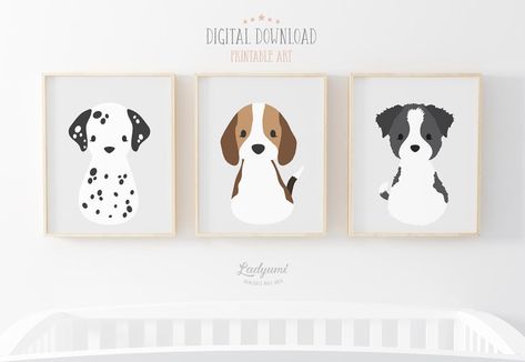 Puppy Nursery Theme, Puppy Nursery, Dog Nursery, Mom Printable, Future Room, Nursery Room Design, Nursery Wall Art Printable, Nursery Theme, Nursery Room Inspiration