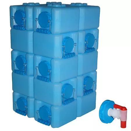 WaterBrick Storage Container (3.5 gallon, 10 pk.) - Sam's Club Water Storage Containers, Wine Making Process, Storing Water, Emergency Water, Float Trip, Water Food, Water Containers, Water Storage, Survival Prepping