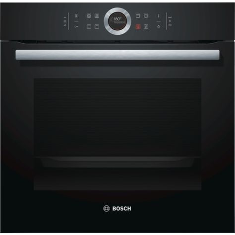 Products - Cooking & Baking - Ovens - Built-in ovens - HBG634BB1B Integrated Oven, Oven Diy, Black Ovens, Smart Oven, Domestic Appliances, Single Oven, Grill Set, Oven Range, Built In Ovens