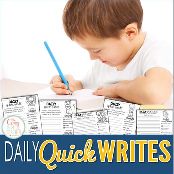 Quick Writes - Use this FREE download with your Kindergarten, 1st, 2nd, 3rd, 4th, or 5th grade classroom and homeschool students. These 10 pages can be used at morning work, during writing workship, or as a Daily 5 warm up. This activity only takes 5-10 minutes, and it will allow your students to express themselves as they learn to love writing. Click through to grab this freebie with your K, first, second, third, fourth, or fifth grader. Teaching Freebies, Quick Writes, 3rd Grade Writing, Ela Writing, Writing Journals, First Second Third, Elementary Writing, 5th Grade Classroom, Teaching Time