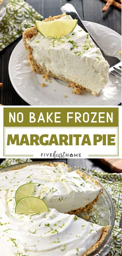 Frozen Margarita Pie, Margarita Pie, Dessert For A Crowd, No Bake Summer Desserts, Frozen Margarita, Dessert Oreo, Pretzel Crust, Frozen Margaritas, Mexican Dessert Recipes