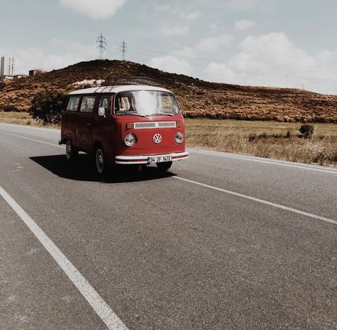 Red Volkswagen Van, Vintage Volkswagen Bus, Vw Bus T2, Volkswagen Van, Vintage Volkswagen, Red Vans, Vans Red, Vw Van, Volkswagen Bus