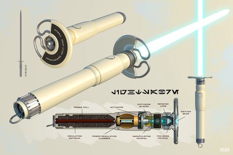 ArtStation - dark and light sabres, Darren Strecker Star Wars Concept Art Ships, Star Wars Lightsaber Designs, Darksaber Star Wars, Lightsaber Concept Art, Fan Made Lightsabers, Lightsaber Concept Design, Lightsaber Hilt Concept Art, Lightsaber Design Ideas, Double Bladed Lightsaber Art