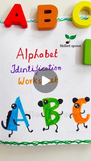 SkilledSprout || Parenting and Homeschooling on Instagram: "Alphabet identification worksheet for Pre-KG & LKG kids📚✨🌱

#viral #reels #alphabet #prekg #lkg #english #worksheets #alphabetlearning #preschool" Alphabet Matching Worksheets Preschool, Identification Of Alphabets, Lkg Worksheets Activities English, Lkg Activity Ideas, Lkg Worksheets English, Lkg Activities, Lkg English Worksheet, Lkg Worksheets, Notebook Ideas