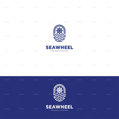 Navigo Navigation Navy Marine Sailing Wheel Logo Marine Logo, Nautical Logo, Marines Logo, Wheel Logo, Industry Logo, Navy Marine, University Logo, Graphic Design Portfolio, Design Portfolio