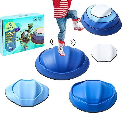 Amazon.com: makarci Swinging Stepping Stones for Kids, 4pcs Non-Slip Plastic Balance River Stones for Promoting Children's Coordination Skills Sensory Play Equipment Toys Toddler Ages 3 4 5 6 7 8 Years : Toys & Games Preschool Movement Activities, Kids Obstacle Course, Training Kit, Outdoor Play Equipment, Play Equipment, Toddler Age, Kids Sensory, Toddler Birthday, Outdoor Toys