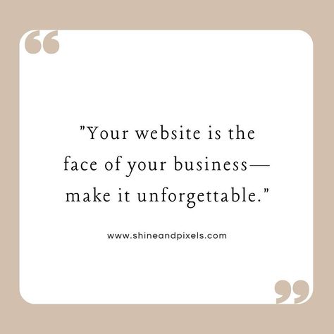 ✨ Your online presence deserves to shine!” ✨ #WebDesign #DigitalDesign #WebDesigner #DesignInspiration #Entrepreneur #MinimalistDesign #WebsiteDesign Website Quotes, Attract Clients, Mindset Growth, Service Based Business, Web Design Services, Business Mindset, Website Branding, Web Designer, Business Inspiration