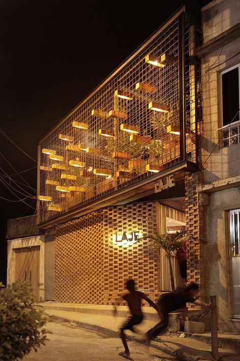 Bar Facade Design, Bar Exterior Design, Bar Facade, Restaurant Facade, Rooftop Restaurant Design, Restaurant Exterior Design, Restaurant Exterior, Bar Exterior, Facade Lighting