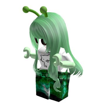 Green Roblox Outfits, Green Roblox Avatar, Alien Roblox Avatar, Roblox Skin Ideas, Alien Avatar, Alien Ears, Roblox Image Ids, Jazmin Bean, Avatar Creator