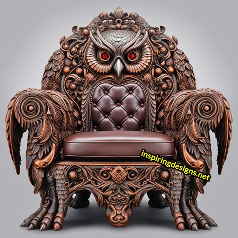 These Giant Wooden Animal Chairs Lets You Become King Of The Jungle Oversized Armchair, Animal Chair, Classic Armchair, Rustic Backdrop, Chic Spaces, Butterfly Chair, Wooden Animals, Modern Sofa, Sofa Design