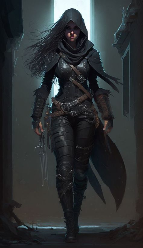 Female Assassin, Warrior Outfit, Fantasy Armor, Warrior Princess, Fantasy Warrior, Assassins Creed, Fantasy Clothing, Fantasy Fashion, Fantasy Artwork