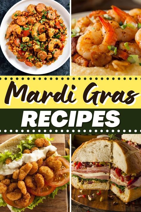 With these easy Mardi Gras recipes, you can bring the fun of Bourbon St. and the colorful festivities of Carnival to your own backyard. Mardi Gras Lunch Ideas, Food For Mardi Gras Party, Mardi Gras Crockpot Recipes, Madi Gras Food, Mardi Gras Food Appetizers Easy, Mardi Gras Recipes New Orleans, Mardi Gras Meal Ideas, New Orleans Appetizers Easy, Marti Gras Food Recipes