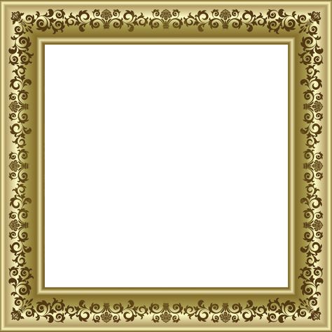 Photo Frame Png, Polaroid Frame Png, Photo Frame Images, Flower Frame Png, Flower Picture Frames, Gold Photo Frames, Photo Cubes, Square Photo, Frame Border Design