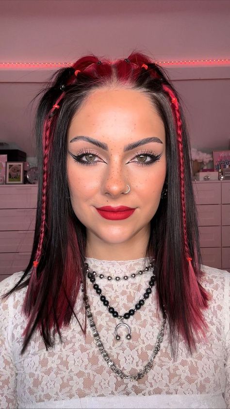 Loving this hairstyle 🍒 Who's going to try it? #sophiehannah #hairtutorial #y2khair #hairtutorial #hairreels #hairtrend | Sophie Hannah | Barbar60 · Vampire (Speed Up) Sophie Hannah Hairstyles, Sophie Hannah Hair, Vampire Hairstyles, Y2k Makeup Looks, Vampire Hair, Asian Makeup Tutorials, Rave Hair, Simple Makeup Tips, Y2k Hairstyles