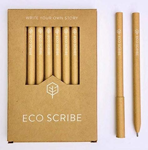 Zero Waste School, Million Dollar Business, Bamboo Pen, Pens And Markers, Office Tips, Working At Home, Eco Gifts, Outfits Black, Paper Pen