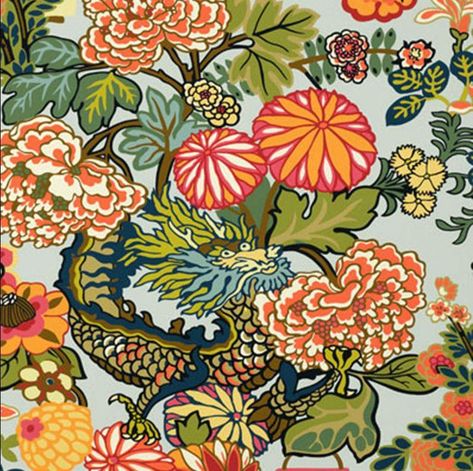 Chiang Mai Wallpaper, Schumacher Chiang Mai Dragon, Schumacher Pillows, Chinoiserie Pillow, Modern Chinoiserie, Chiang Mai Dragon, Dragon Roll, Yellow Pillow Covers, Schumacher Wallpaper