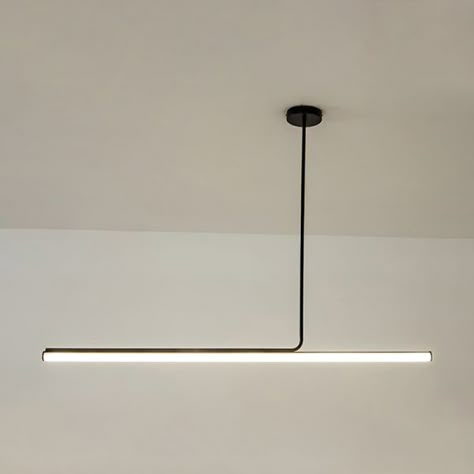 Linear Pendant Light Over Island, Modern Kitchen Pendants, Lights Over Island, Celing Light, Modern Lights, Home Lighting Design, Linear Pendant Light, Minimal Lighting, Lighting Showroom