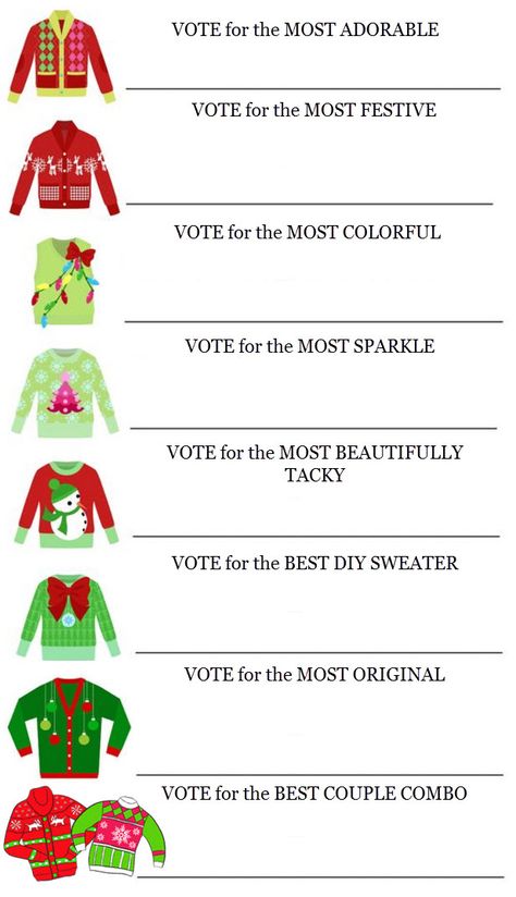 WORK SWEATER AWARDS Christmas Awards Ideas, Ugly Sweater Party Ideas, Work Sweater, Christmas Tree Ugly Sweater, Ugly Christmas Sweater Contest, Ugly Sweater Contest, Work Holiday Party, Work Sweaters, Award Ideas