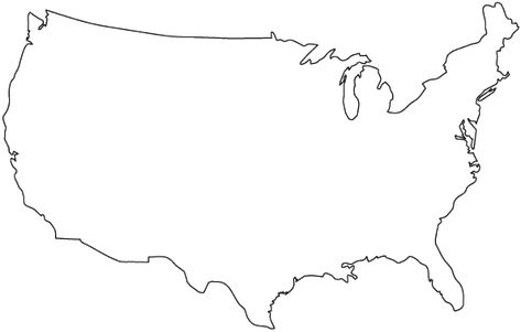 Google Image Result for http://www.worldatlas.com/webimage/countrys/namerica/usstates/usashape.gif America Drawing United States, Usa Map Tattoo, Usa Drawing, United States Outline, States Outline, America Outline, Create Worksheets, Africa Drawing, Usa Maps