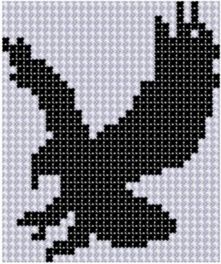 Small Eagle 5 Cross Stitch Pattern Native American Beadwork Patterns, Native Beading Patterns, Anniversaire Harry Potter, Animal Cross Stitch Patterns, Brick Stitch Earrings, Cross Stitch Bird, Bird Embroidery, Bobble Stitch, Cross Stitch Animals