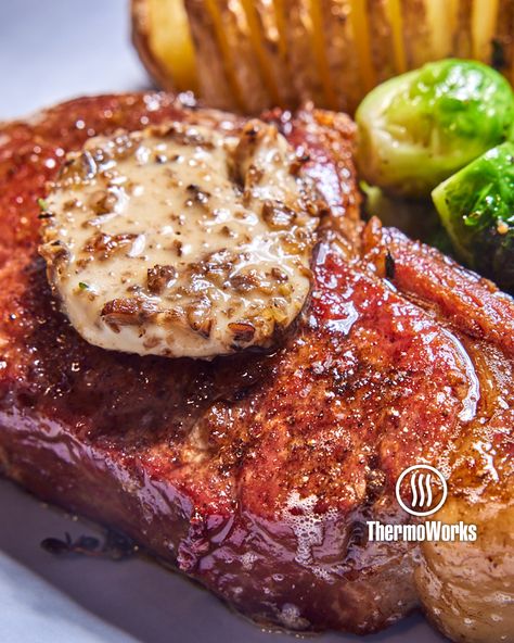 In the world of dry-aged steaks, patience pays off. It's like creating edible art! 🎨🍖 Elevate your culinary skills and tantalize your taste buds with a mouthwatering dry-aged steak. 🤤 Our ThermoBlog is here to guide you through the journey of flavor-packed perfection from start to finish. 🔥 📌 This for later and get ready to dive into the world of dry-aged perfection!  #ThermoWorks #ThermapenONE #Node #DryAgedSteak #RibEye #Steak #Beef #DryAging #45DryAgedSteak Aged Steak, Beef Loin, Dry Aged Steak, Dry Aged Beef, Ribeye Steak, Steak Dinner, Prime Rib, Culinary Skills, Edible Art