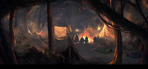 ArtStation - Concept Art, Simon Harvey Camp Concept Art, Flip Books Art, Artstation Concept Art, Sims 4 House Design, Graphic Novel Art, Camp Fire, Dnd Art, Fantasy Concept Art, Fantasy Inspiration