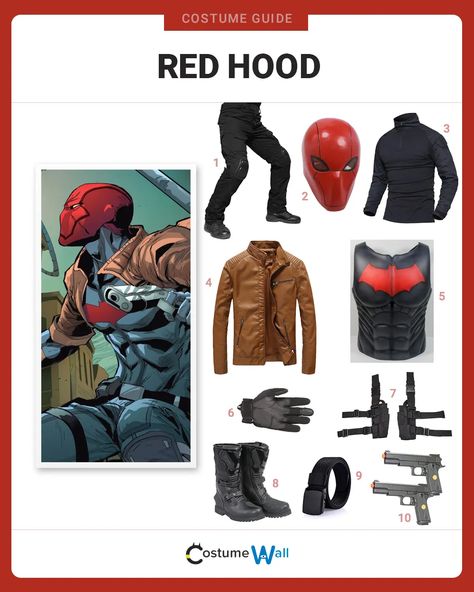 Red Hood Dc Cosplay, Red Hood Outfit, Red Hood Costume, Red Hood And The Outlaws, Red Hood Dc, Red Hood Cosplay, The Outlaws, Jason Todd Batman, Dc Comics Series