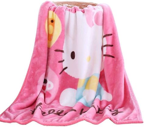 Cartoon Blanket, Hello Kitty Blanket, Fuzzy Blanket, Cute Blankets, Comfy Blankets, Couch Chair, Nap Blanket, Hello Kitty Items, Womens Aprons