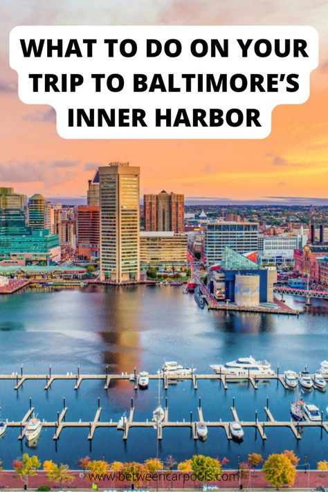 Baltimore Maryland Inner Harbor, Inner Harbor Baltimore, Baltimore Inner Harbor, Place To Get Married, Charm City, Packing Essentials, Places To Get Married, Kid Friendly Trips, Tips For Traveling