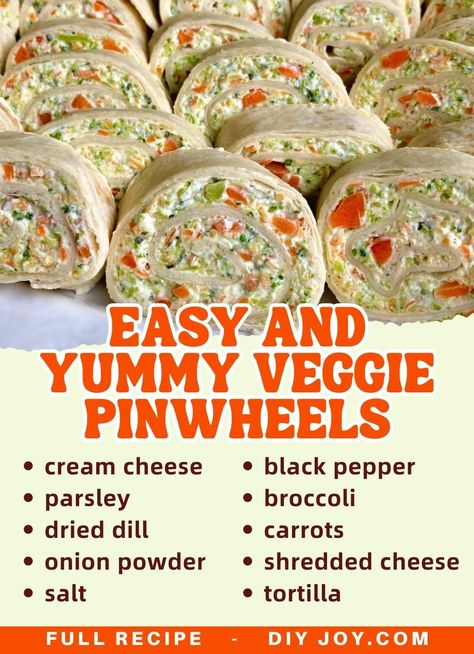 Meatless Pinwheels, Veggie Pinwheels Roll Ups, Vegetable Pinwheels, Pinwheels Recipes, Veggie Pinwheels, Pinwheel Recipe, Table Meals, Healthy Party Appetizers, Veggie Wrap