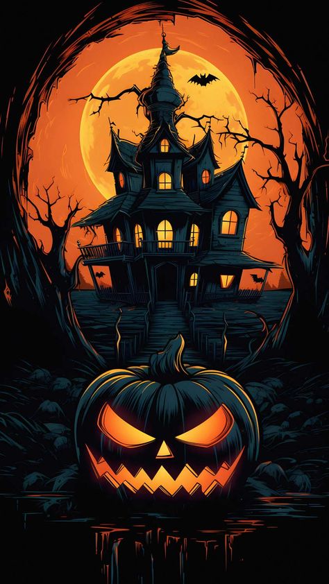 Halloween Wallpaper - iPhone Wallpapers Huawei P Smart 2021, Spooky Halloween Pictures, Halloween Wallpaper Iphone Backgrounds, Halloween Wallpaper Backgrounds, Halloween Kunst, Halloween Wallpaper Cute, Gamers Anime, Sette Nani, Halloween Artwork