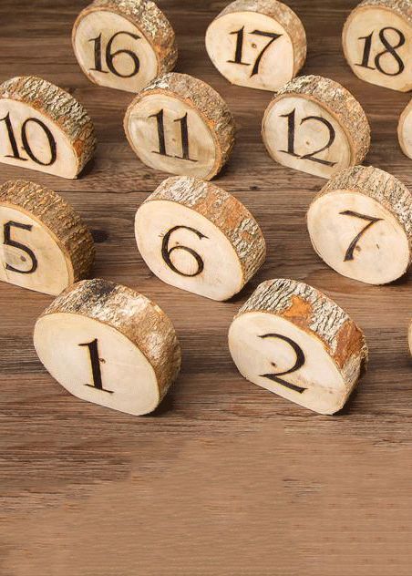 Wood Table Numbers, How To Dress For A Wedding, Reception Bride, Rustic Wedding Decorations, Tafel Decor, Winter Wedding Decorations, Wedding Table Decorations, Wedding Cake Designs, Wedding Table Numbers