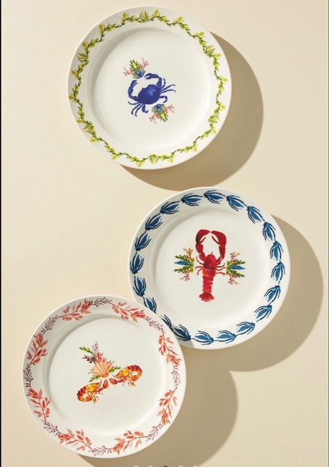 Crab And Shrimp, Color Me Mine, Dinner Plate Set, Keramik Design, Entertaining Essentials, Painted Plates, Tableware Collection, Dinner Plate Sets, Dish Sets